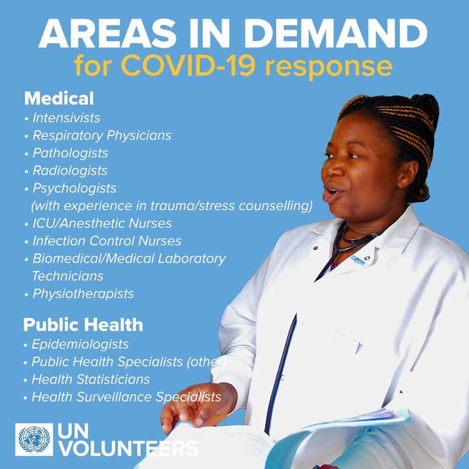 Avis De Recrutement Volontaires Pour La Nouvelle Reponse A La Pandemie De Coronavirus Covid 19 A Pnud Programme Des Nations Unies Pour Le Developpement